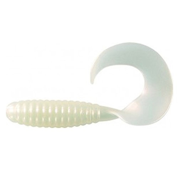 Fat Curly Tail Grub, White Pearl