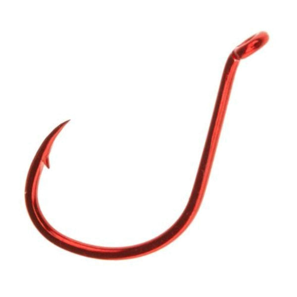Owner American SSW Super Needle Point Black Chrome Hook, Red, 5315-073