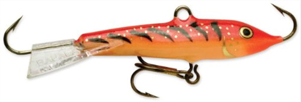 Rapala Jigging Rap 05 Fishing lure, 2-Inch, Glow Red Tiger