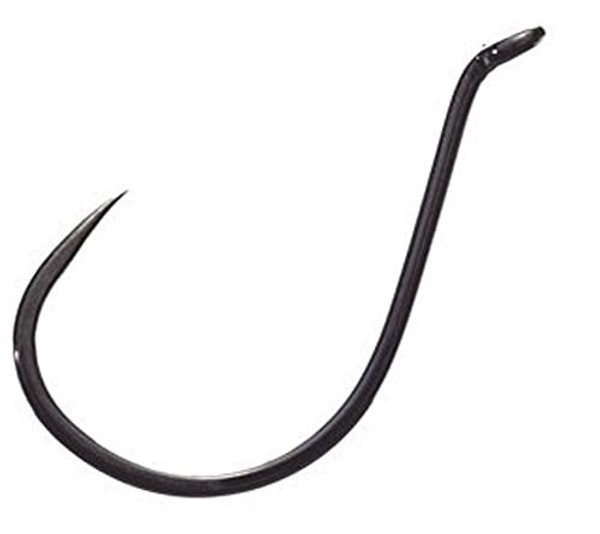 Gamakatsu Barbless Octopus Hook-Pack Of 25 (Black, 3/0)