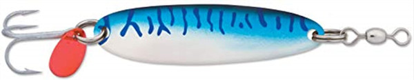 Luhr Jensen Luhr-Jensen 5/8 Krocodile (Treble Hook) Chrome/ Mackerel Luhr-Jensen 1003-058-0466: 5/8 Krocodile (Treble Hook) Chrome/ Mackerel, Blue