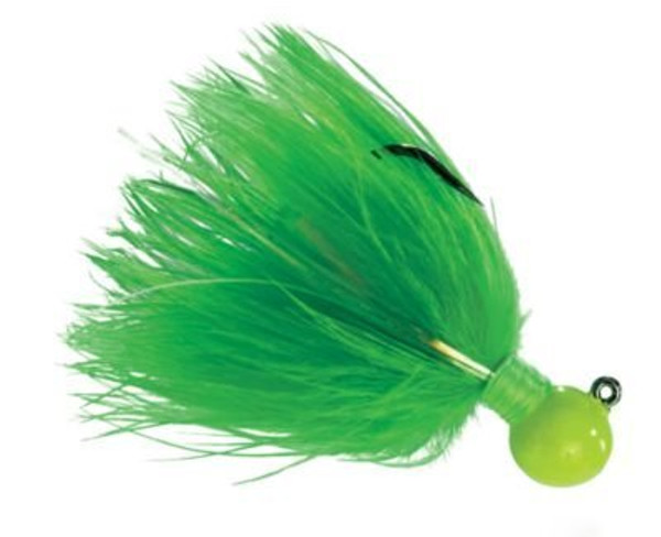 Hawken FFM14013 Fire Flies Marabou Flash Jig, 1/4 oz, 1/0 Hook, Pink