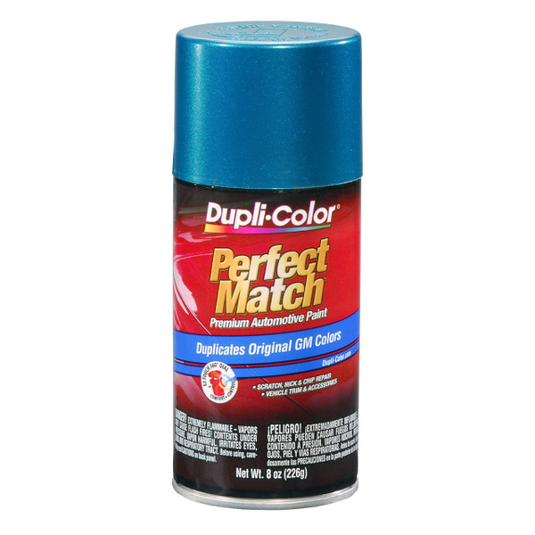 Dupli-Color EBGM04407 Perfect Match Automotive Spray Paint – General Motors Bright Aqua Metallic, 43 WA9796, 43 WA243A – 8 oz. Aerosol Can
