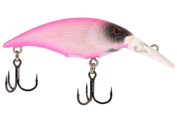 Berkley Money Badger Fishing Lure, Pink Pearl, 1/3 oz, 2.5in | 6.25cm, Hybrid Baitfish-Crayfish Design, Patented FlashDisc Technology, Equipped with Sharp Fusion19 Hooks