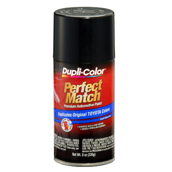 Dupli-Color EBTY16227 Perfect Match Automotive Spray Paint – Toyota Black Sand Pearl, 209 – 8 oz. Aerosol Can