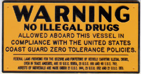BERNARD ENGRAVING P229; No Illegal Drugs Plaque