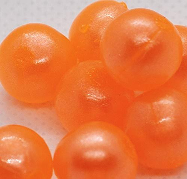 BnR Tackle SBCR12 Soft Beads, 12 mm, Creamsicle, Neutral Buoyancy, 10/Pack
