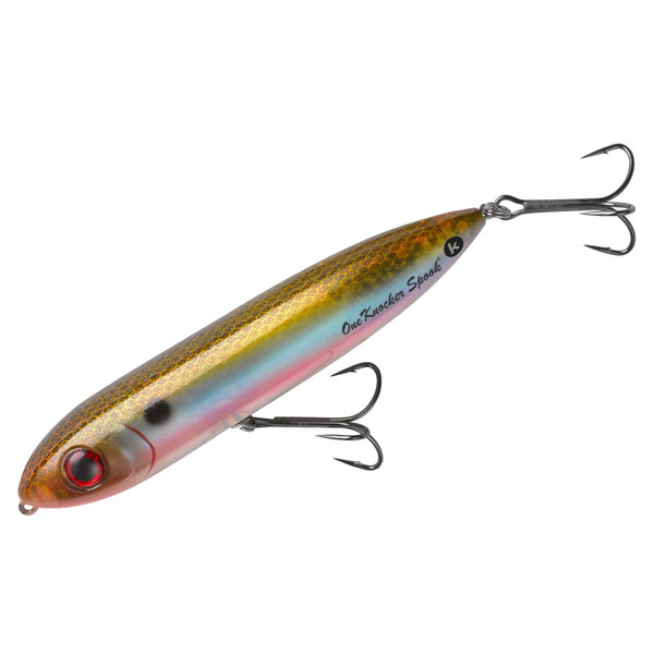 Heddon XK9253430 One Knocker Spook Top Water Bait, 4 1/2", 1/2 oz Pearl Melon, Floating