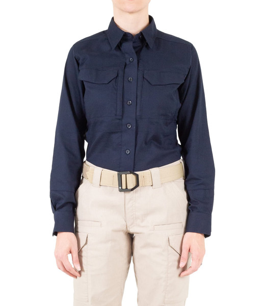 First Tactical 121006-729-XS-R Women's V2 Tactical Ls Sh Midnight Navy XS