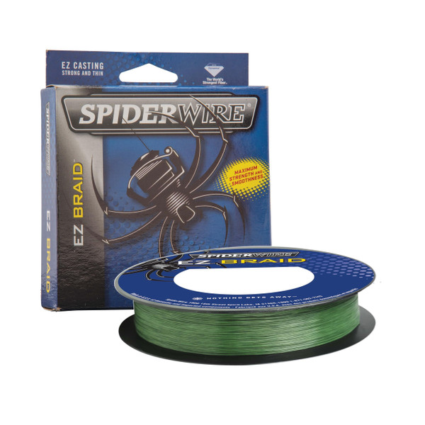 SpiderWire EZ Braid™ Superline, Moss Green, 30lb | 13.6kg, 110yd | 100m Braided Fishing Line, Suitable for Freshwater Environments