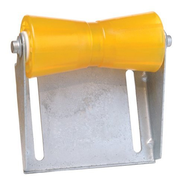 Tie Down 86280 Amber 8" Keel Roller with Panel Bracket Assembly