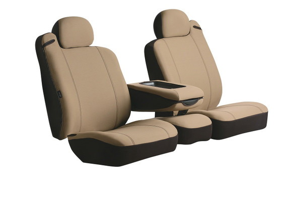 Fia SP89-71 TAUPE Custom Fit Front Seat Cover Bucket Seats - Poly-Cotton, (Taupe)