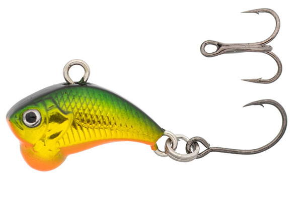 Z-Viber Micro - Ultra Light and Ice Fishing Lure - Mini Lipless Crankbait - 1/16oz Rattle Bait (0.6") (Fire Tiger)