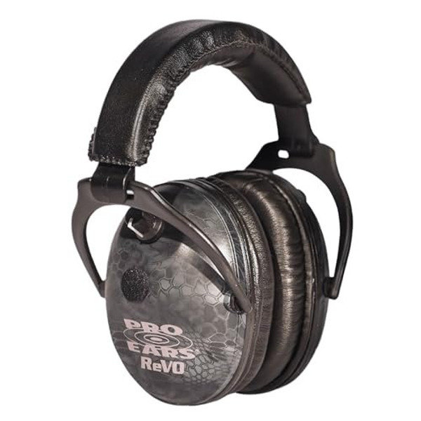 Pro Ears ReVO Electronic Earmuffs, Child-Sized Hearing Protection Muff, NRR 25, Dual Circuit Boards, Exclusive DLSC Technology, Pro Form Leather Seals, Made in USA, Typhon