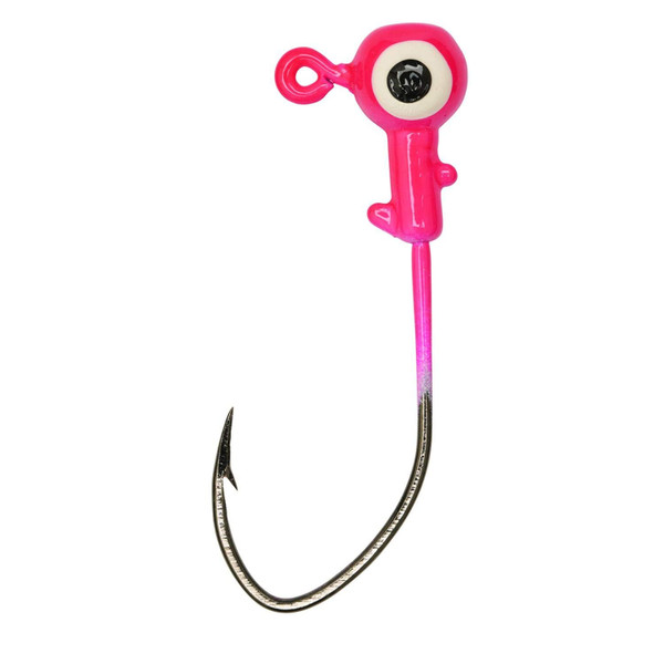Eagle Claw Ball Head W/Pro-V Hook 1/16 Oz, Pink, One Size (PFPV116-13)