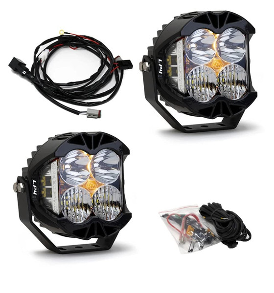 Baja Designs LP4 Pro LED Light Pods - (2) LED Lights (Driving/Combo; Clear)