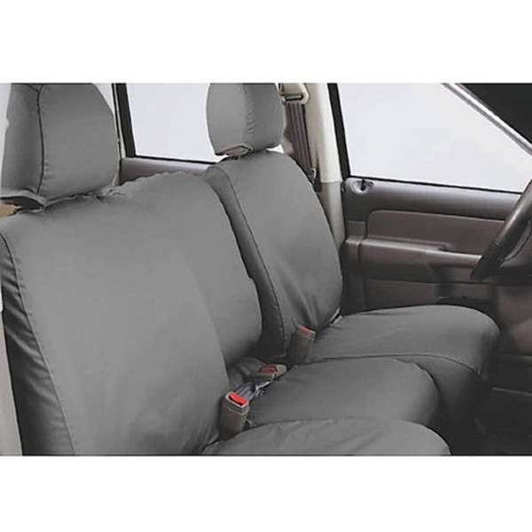 Covercraft - SS3437PCCH SeatSaver Front Row Custom Fit Seat Cover for Select Chevrolet Silverado 1500/GMC Sierra 1500 Models - Polycotton (Charcoal)