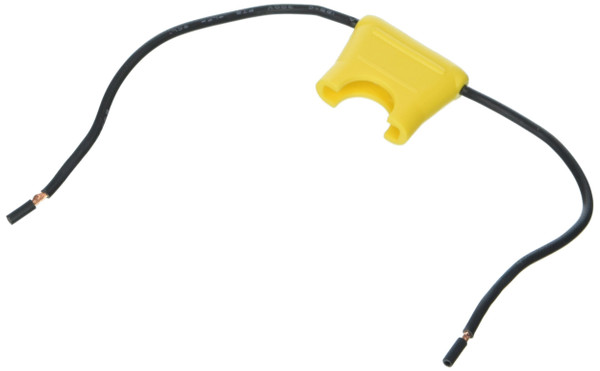 Bussmann BP/HHC-RP 32V/20 Amp #16 Wire Leads in Line Fuse Holder, Yellow
