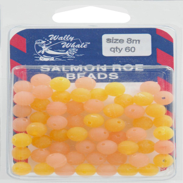 Zak Tackle Salmon Roe Bead 8Mm Peach/Org Fishing Products