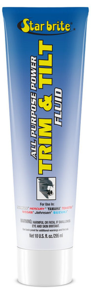 STAR BRITE PRO Star Power Trim & Tilt Fluid - Super Premium All Purpose Hydraulic Fluid for Trim Tabs, Power Tilt & Steering Systems - Anti-Wear, Anti-Foam - Outboard & Stern Drive Systems (028510)
