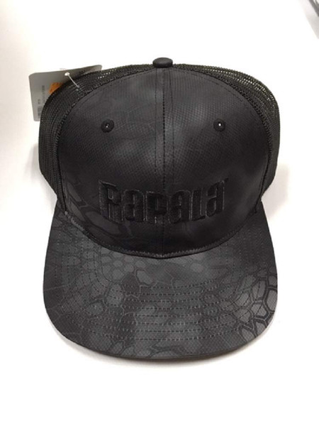 Rapala Trucker Cap Kryptek Typhoon BlackBlack Mesh Center Logo