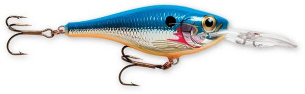 Rapala Shad Rap Rattlin' Suspending 04 Fishing lure, 1.5-Inch, Silver Blue