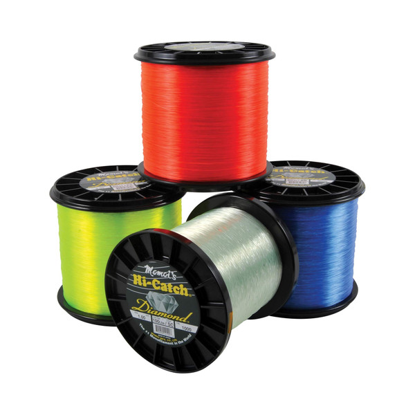 Momoi's Diamond Monofilament - 1000 Yard Spool - 30 Pound Test - Hi-Vis Yellow
