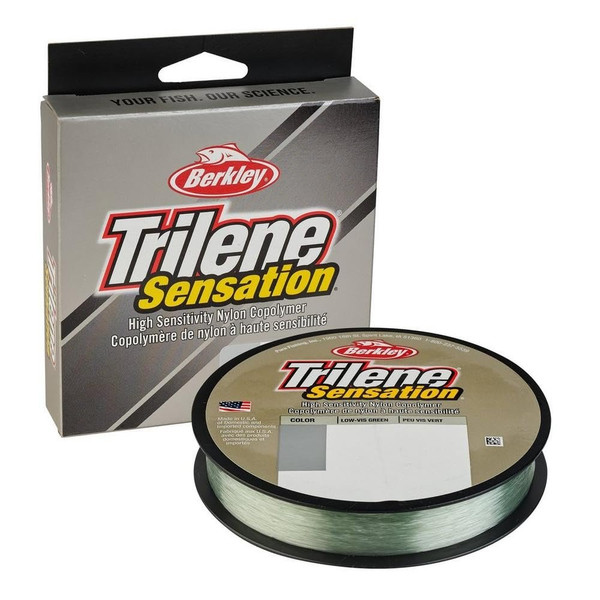 Berkley Trilene® Sensation, Low-Vis Green, 17lb | 7.7kg Monofilament Fishing Line, Suitable for Freshwater Environments