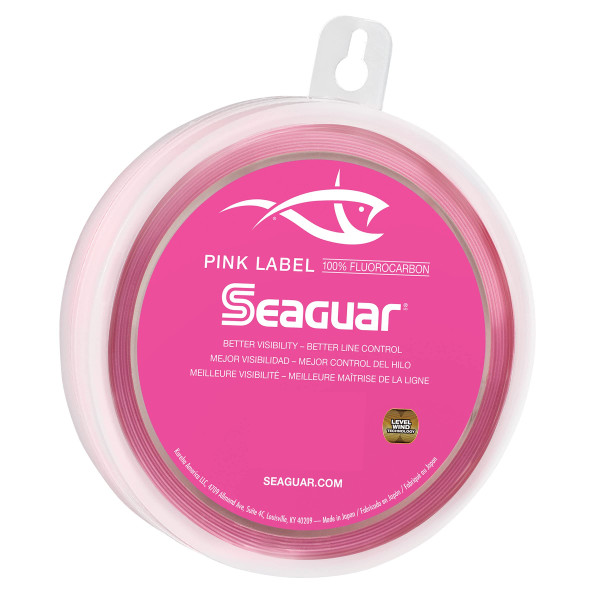 Seaguar Pink Label 100% Fluorocarbon Fishing Line 50lbs, 25yds Break Strength/Length - 50PL25