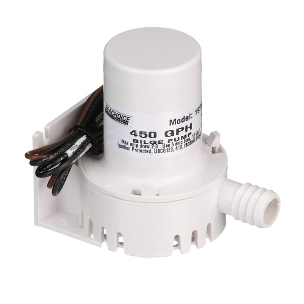 Seachoice Universal 450 GPH Mini Marine 12V Bilge Pump