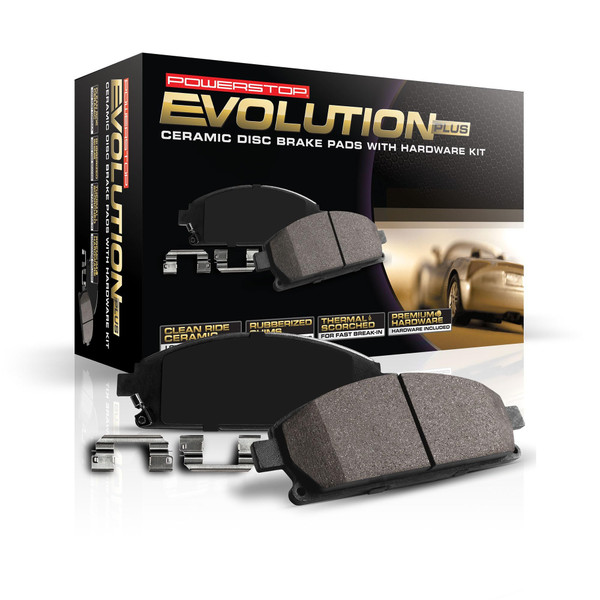 Power Stop 17-2300 Z17 Clean Ride Front Ceramic Brake Pads with Hardware