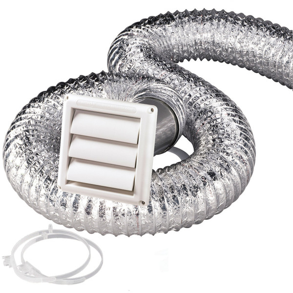 PINNACLE Deflect-0 SK5WF Dryer Vent Kit with 5' SUPPUR-Flex Clothes Dryer Transition Duct
