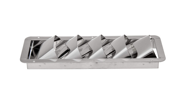 attwood 1488-5 Corrosion-Resistant Stainless Steel Marine Louvered Vent, Silver, One Size