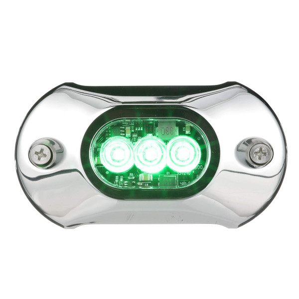 Attwood 65UW03G LED Underwater Light, Stainless Steel Bezel, Green Light