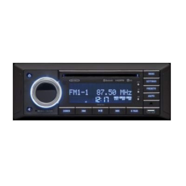 Jensen JWM70A Slimline DVD|USB|AUX|HDMI|App Ready Bluetooth Wallmount Stereo, 3-Speaker Zone / 8 Speakers Output, Plays: CD, CD-R, CD-RW, DVD, DVD+RW, DVD-RW, DVD-Video, MPEG-4, VCD, JPEG, MP3, WMA