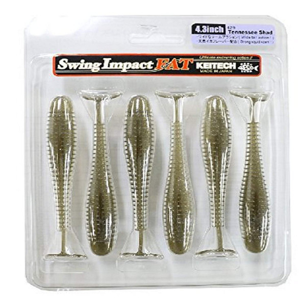 Keitech FSI43-429 Fat Swing Impact Tennessee Shad, 4.3"