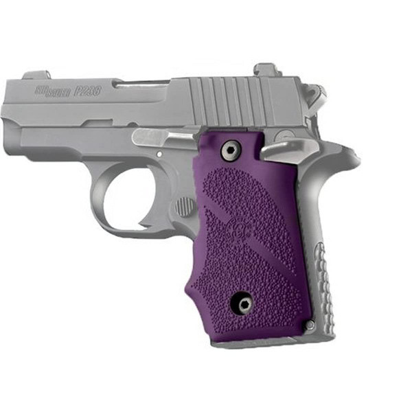 Hogue 38006 SIG Sauer P238 Rubber Grip with Finger Grooves, Purple