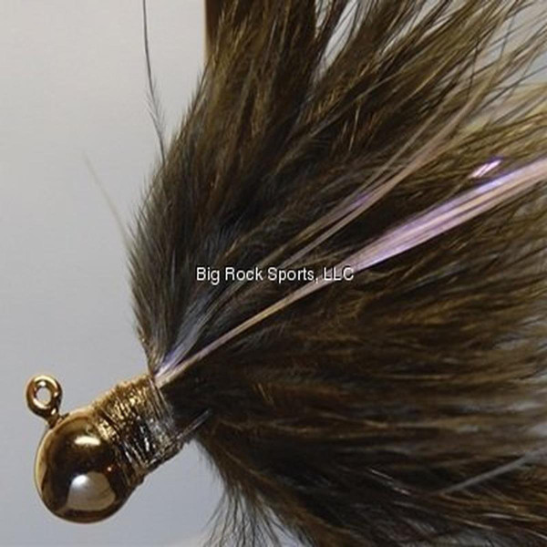 Hawken Fire Flies Marabou Flash Jig, 1/8 oz, 1/0 Hook, Black/Red