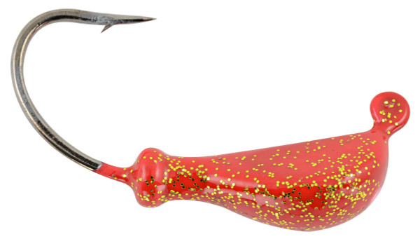 Hurricane Banana Jighead, Red, 1/8-Ounce