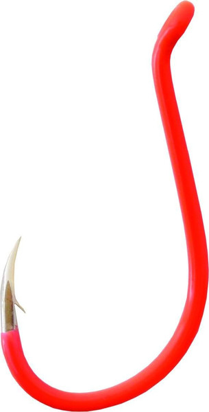 Gamakatsu 02611-FR Octopus Loose Hook (5 Pack), Size 1/0, Red