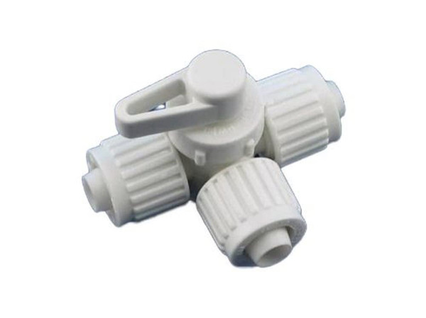 Flair-It 16914 Plastic 180 Degree Center Drain Valve, 0.5" Size