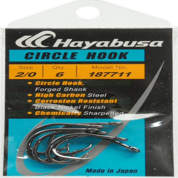 Hayabusa Circle Hooks/H.CRL187 (2/0 6/pk)