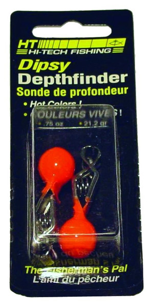 HT Enterprise DFB-2D 3/4 Oz. Depthfinder Vinyl Coated 2/Pk Orange
