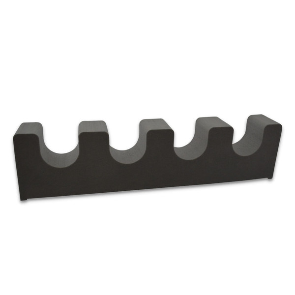 BenchMaster Rifle Rack, Shotgun Safe Storage, 4 Gun Barrel Rest, Secure Gun Holder Organizer, Kydex and High-Density Foam, No Metal, Lightweight, Sturdy, No Flex, Made in USA