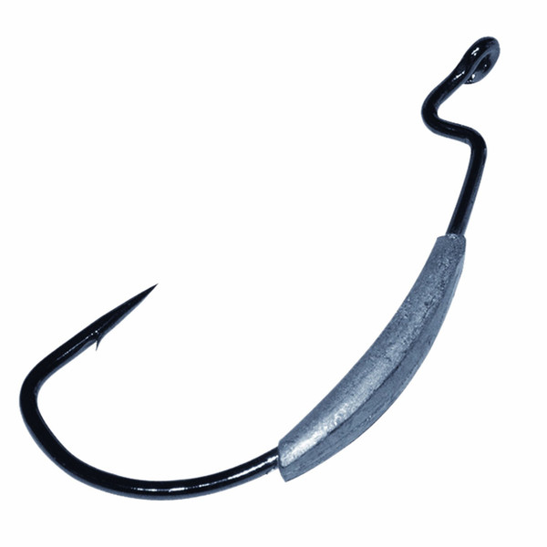 Gamakatsu Weighted Superline EWG Size 3/0-1/8 Hook 5 Pack , Black