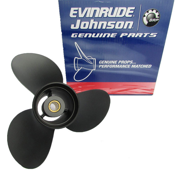 Johnson Evinrude/OMC New OEM 15-35 HP Aluminum Prop, 3-Blade 10.5 X 11, 0765049