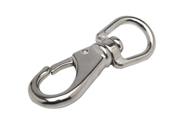 Seachoice Heavy Duty Swivel Eye Snap, Size #1, 3-3/8 in. Long, 5/8 in. ID Eye, 400 Lb. Break Strength