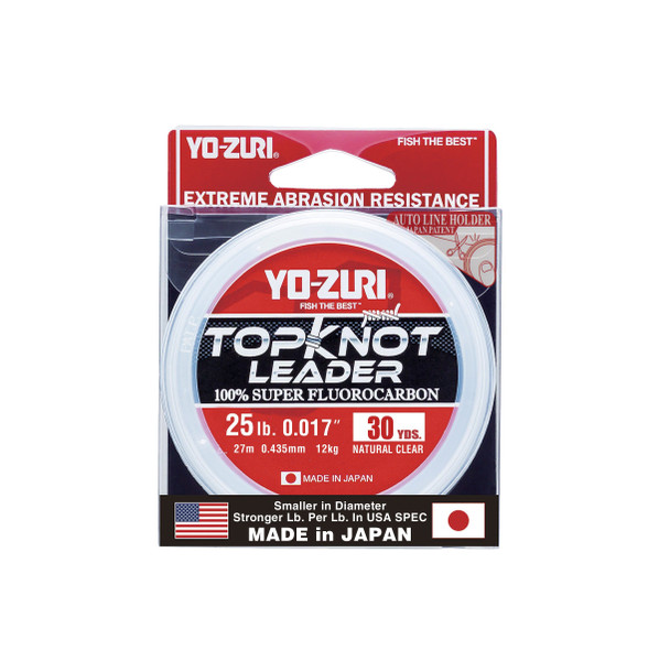 Yo-Zuri Topknot 30 yd Sinking Leader, Natural Clear, 25 lb