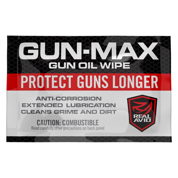 Real Avid Gun Oil Gun Cleaning Wipes - 25 Pack, Gun Cleaning Supplies Gun Cloth with Lubricating Oil & Corrosion Inhibitor, Powerful Rust Protectant and Gun Cleaning Oil,white