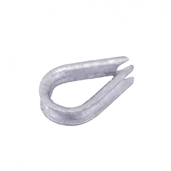 Whitecap S-1540, 3/8" Bar Rope Thimble, Galvanized Steel